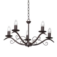 Люстра V1478/5, 5хЕ14 макс. 60Вт коричневый Vitaluce