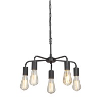 Люстра V4166-1/5, 5хЕ27 макс. 60Вт черный матовый Vitaluce