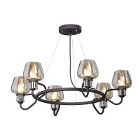 Люстра V4597-1/6S, 6хЕ14 макс. 40Вт черный матовый Vitaluce