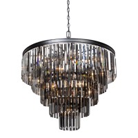 Люстра V1806-1/8+4+4+1, 17хЕ14 макс. 60Вт черный матовый Vitaluce