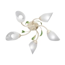 Люстра V3232/5PL, 5xE14 макс. 40Вт, плафон ПП бежевая с золотом Vitaluce