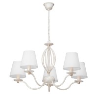 Люстра V3733-0/5, 5хЕ14 макс. 60Вт белый матовый с золотом Vitaluce Люстра V3733-0/5, 5хЕ14 макс. 60Вт белый матовый с золотом Vitaluce