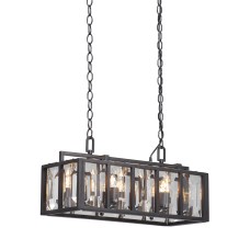 Люстра V4279-1/10, 10хЕ14 макс. 60Вт чёрный матовый Vitaluce