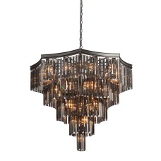 Люстра V5223-1/16+20+1, 37хЕ14 макс. 40Вт чёрный матовый Vitaluce