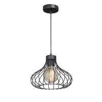 Люстра V4173-1/1S, 1хЕ27 макс. 60Вт чёрный матовый Vitaluce