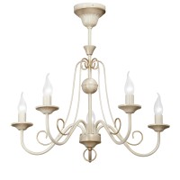 Люстра V3371/5PL, 5хЕ14 макс. 60Вт бежевая с золотом Vitaluce