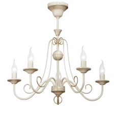 Люстра V3371/5PL, 5хЕ14 макс. 60Вт бежевая с золотом Vitaluce