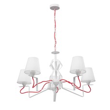 Люстра V4562-0/5, 5хЕ14 макс. 40Вт белый матовый Vitaluce