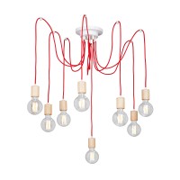 Люстра V4547-4/8PL, 8хЕ27 макс. 40Вт красный Vitaluce Люстра V4547-4/8PL, 8хЕ27 макс. 40Вт красный Vitaluce