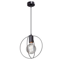 Люстра V4328-1/1S, 1хЕ27 макс. 60Вт чёрный матовый Vitaluce