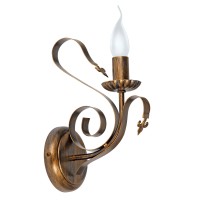 Светильник настенный V1350/1A, 1xE14 макс. 60Вт золото Vitaluce