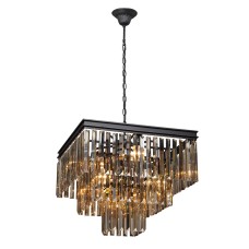 Люстра V5160-1/4+4+1, 9хЕ14 макс. 60Вт черный матовый Vitaluce