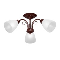 Люстра V3499/3PL, 3хЕ14 макс. 40Вт, плафон ПП коричневый матовый Vitaluce Люстра V3499/3PL, 3хЕ14 макс. 40Вт, плафон ПП коричневый матовый Vitaluce