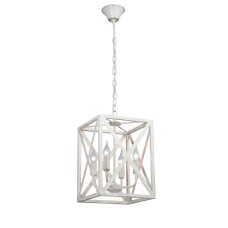 Люстра V4197-0/4, 4хЕ14 макс. 60Вт белый с золотом Vitaluce