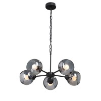 Люстра V4482-1/5, 5хЕ27 макс. 60Вт чёрный матовый Vitaluce