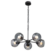 Люстра V4482-1/5, 5хЕ27 макс. 60Вт чёрный матовый Vitaluce