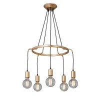 Люстра V4526-8/5S, 5хЕ27 макс. 60Вт золото Vitaluce Люстра V4526-8/5S, 5хЕ27 макс. 60Вт золото Vitaluce