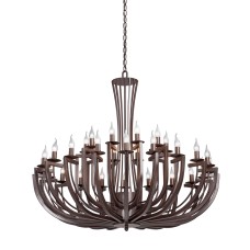 Люстра V3295-7/20+10, 30хЕ14 макс. 60Вт коричневый матовый Vitaluce