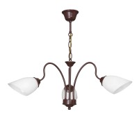 Люстра V3373/3, 3хЕ14 макс. 40Вт, плафон ПП коричневый Vitaluce