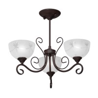 Люстра V3730-7/3PL, 3хЕ14 макс. 60Вт коричневый матовый Vitaluce Люстра V3730-7/3PL, 3хЕ14 макс. 60Вт коричневый матовый Vitaluce