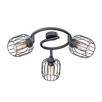 Люстра V4299-1/3PL, 3хЕ27 макс. 60Вт чёрный матовый Vitaluce Люстра V4299-1/3PL, 3хЕ27 макс. 60Вт чёрный матовый Vitaluce