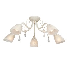 Люстра V3550-3/5PL, 5хЕ14 макс. 60Вт бежевый муар с золотом Vitaluce