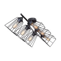 Люстра V4566-1/6PL, 6хЕ27 макс. 60Вт чёрный матовый Vitaluce