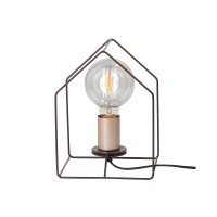 Светильник настольный V4563-7/1L, 1хЕ27 макс. 60Вт коричневый матовый Vitaluce