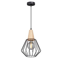 Люстра V4465-1/1S, 1хЕ27 макс. 40Вт чёрный матовый Vitaluce