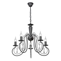 Люстра V1774-1/5, 5хЕ14 макс. 40Вт чёрный матовый Vitaluce