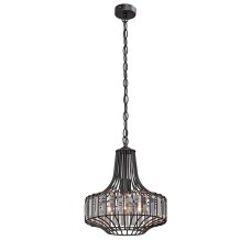 Люстра V4248-1/1S, 1хЕ27 макс. 60Вт черный матовый Vitaluce