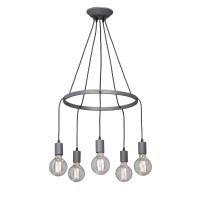Люстра V4550-2/5S, 5хЕ27 макс. 60Вт бронзовый графит Vitaluce Люстра V4550-2/5S, 5хЕ27 макс. 60Вт бронзовый графит Vitaluce