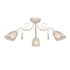 Люстра V3550-3/3PL, 3хЕ14 макс. 60Вт бежевый муар с золотом Vitaluce