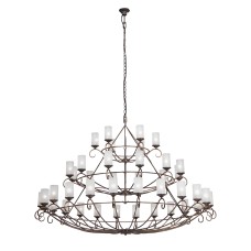 Люстра V1814-1/24+12+6, 42хЕ27 макс. 60Вт чёрный с бронзой Vitaluce