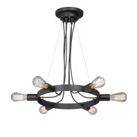 Люстра V4476-1/6S, 6хЕ27 макс. 60Вт чёрный матовый Vitaluce Люстра V4476-1/6S, 6хЕ27 макс. 60Вт чёрный матовый Vitaluce