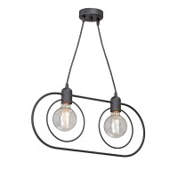 Люстра V4742-1/2S, 2хЕ27 макс. 60Вт черный матовый Vitaluce