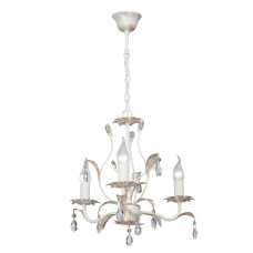 Люстра V1667-0/3, 3хЕ14 макс. 60Вт белый матовый с золотом Vitaluce