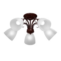 Люстра V3499/5PL, 5хЕ14 макс. 40Вт, плафон ПП коричневый матовый Vitaluce Люстра V3499/5PL, 5хЕ14 макс. 40Вт, плафон ПП коричневый матовый Vitaluce