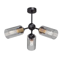 Люстра V4295-1/3PL, 3хЕ27 макс. 60Вт чёрный матовый Vitaluce