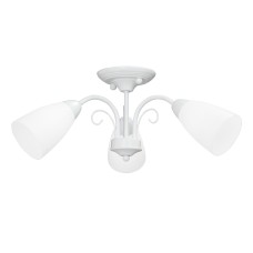 Люстра V3499-0/3PL, 3хЕ14 макс. 40Вт, плафон ПП белый матовый Vitaluce