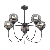 Люстра V4483-1/5PL, 5хЕ27 макс. 60Вт чёрный матовый Vitaluce