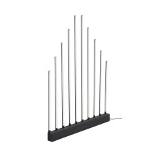 Торшер V4626-1/10P, LED 255Вт, 3500-4000K черный матовый Vitaluce