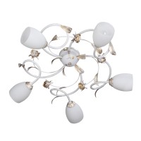 Люстра V1538/5PL, 5xE14 макс. 60Вт белая с золотом Vitaluce Люстра V1538/5PL, 5xE14 макс. 60Вт белая с золотом Vitaluce