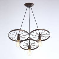 Люстра V4165-8/3S, 3хЕ27 макс. 60Вт тёмная бронза Vitaluce