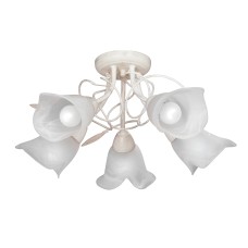 Люстра V3742-0/5PL, 5хЕ14 макс. 60Вт белый с золотом Vitaluce