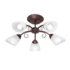 Люстра V3739-8/5PL, 5хЕ14 макс. 60Вт коричневый Vitaluce