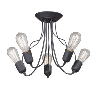 Люстра V4591-1/5S, 5хЕ27 макс. 60Вт чёрный матовый Vitaluce