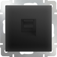 Телефонная розетка RJ-11 (черный матовый) WL08-RJ-11