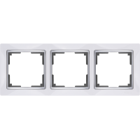 Рамка на 3 поста (белый) WL03-Frame-03-white Рамка на 3 поста (белый) WL03-Frame-03-white