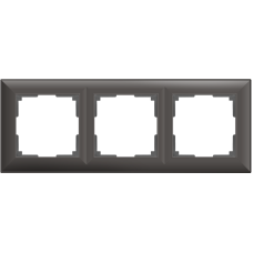Рамка на 3 поста (серо-коричневый) WL14-Frame-03
